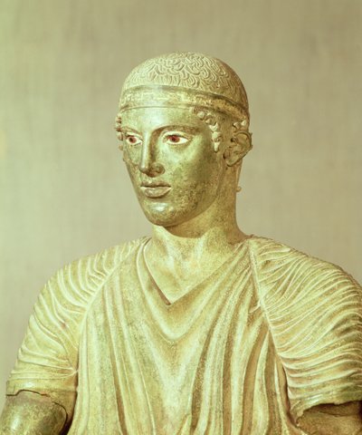 Delphi Charioteer (detail) by Greek